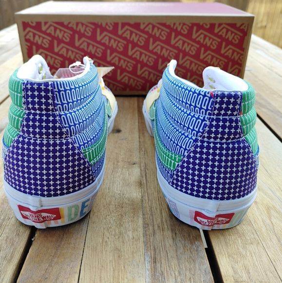 Van's Pride Sk-8 Mid Multi True/White - Picture 4 of 6